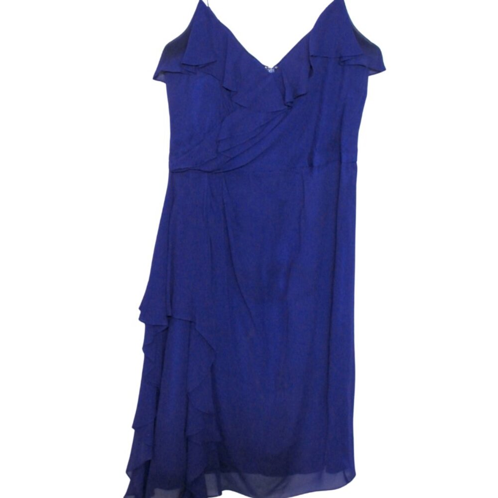 Stunning Badgley Mischka Colleciton Purple Silk Cocktail Dress